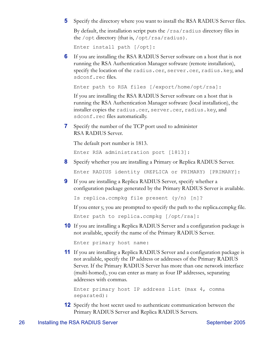 RSA Security 6.1 User Manual | Page 38 / 118