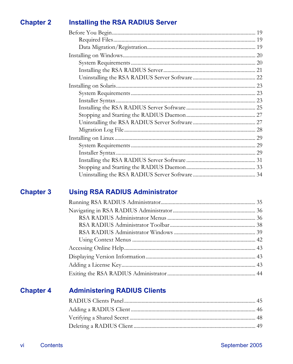 RSA Security 6.1 User Manual | Page 6 / 118