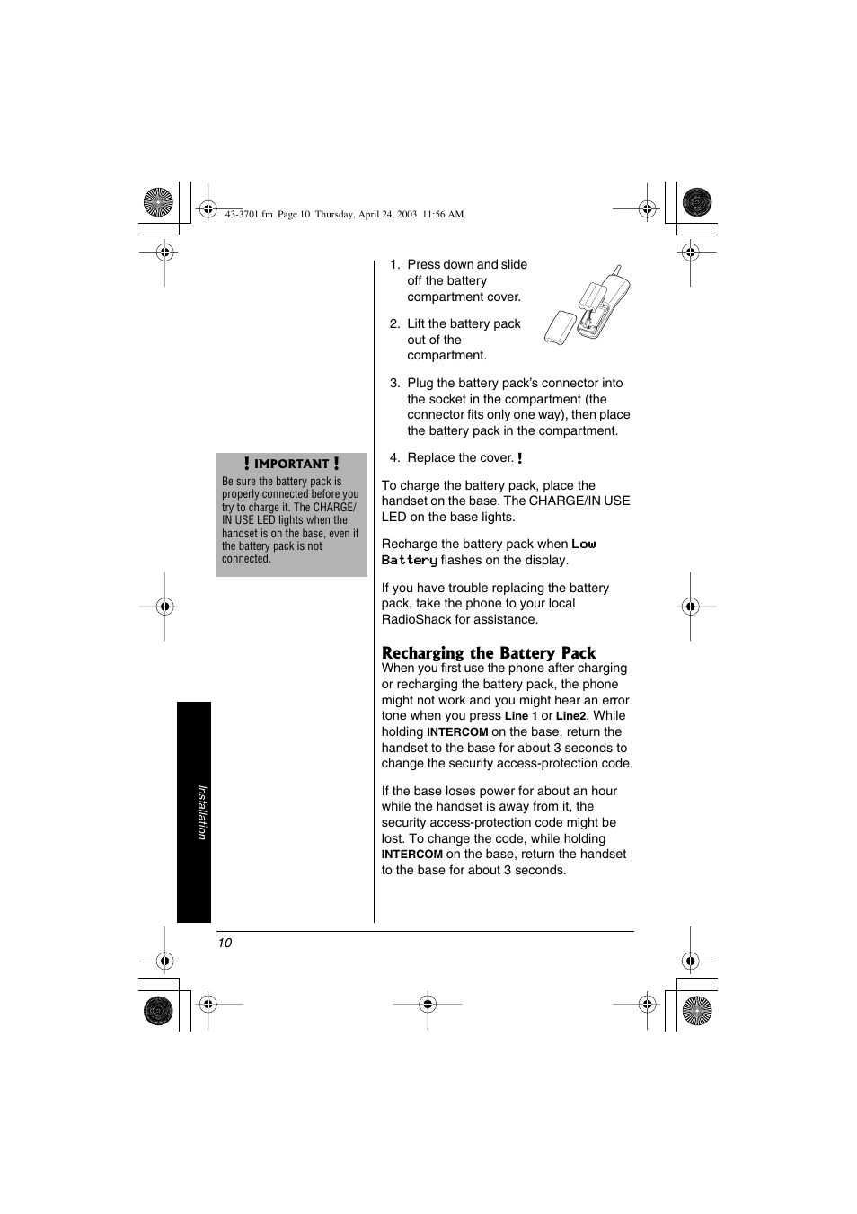 Radio Shack 43-3701 User Manual | Page 10 / 44