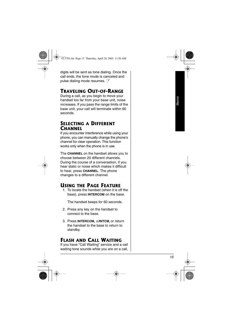 Radio Shack 43-3701 User Manual | Page 15 / 44