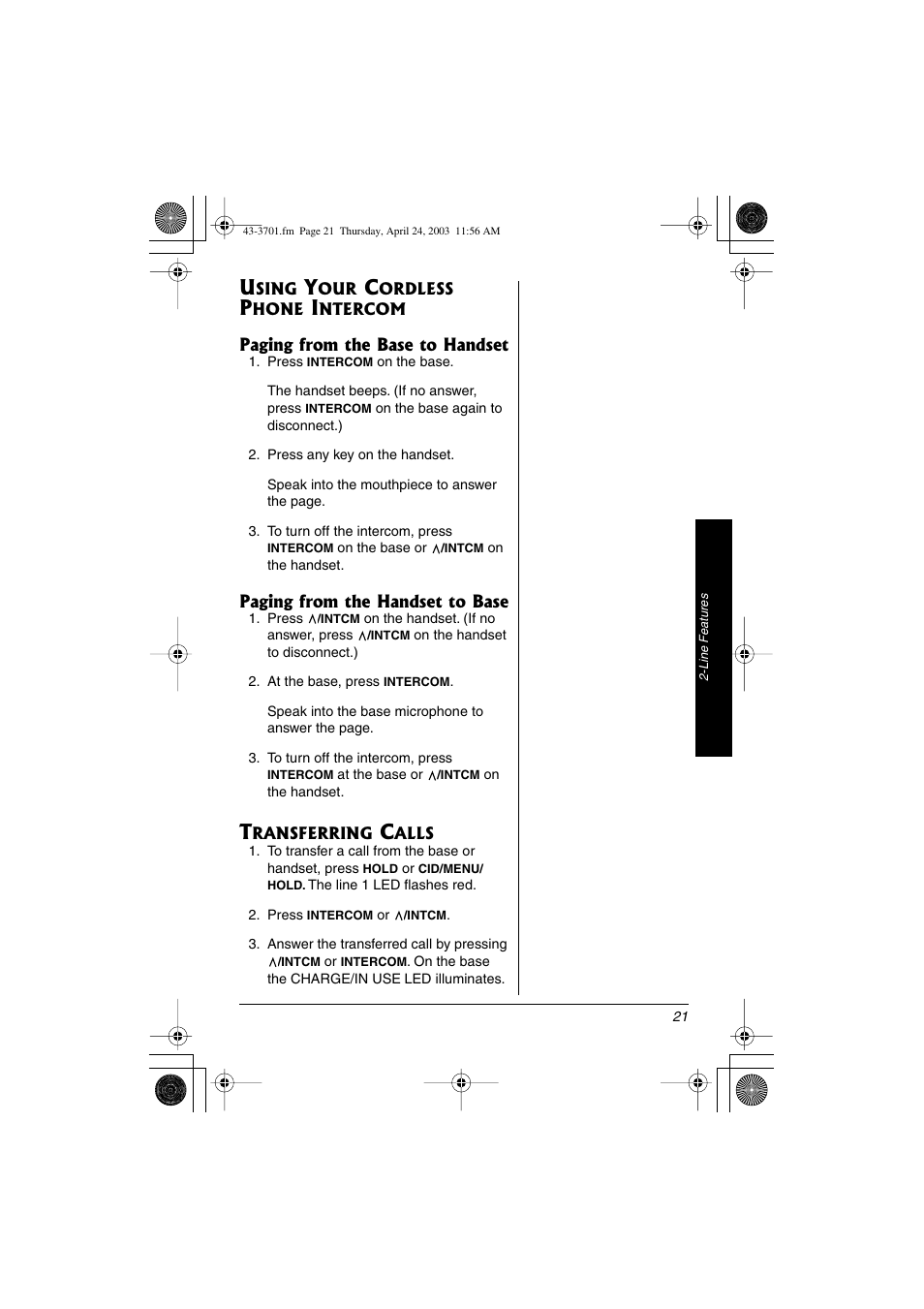 Radio Shack 43-3701 User Manual | Page 21 / 44