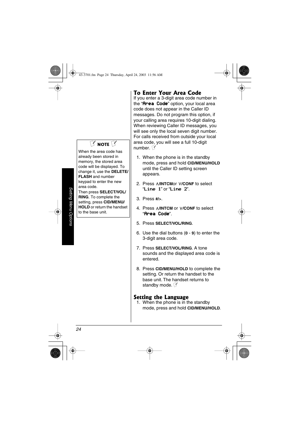 Radio Shack 43-3701 User Manual | Page 24 / 44