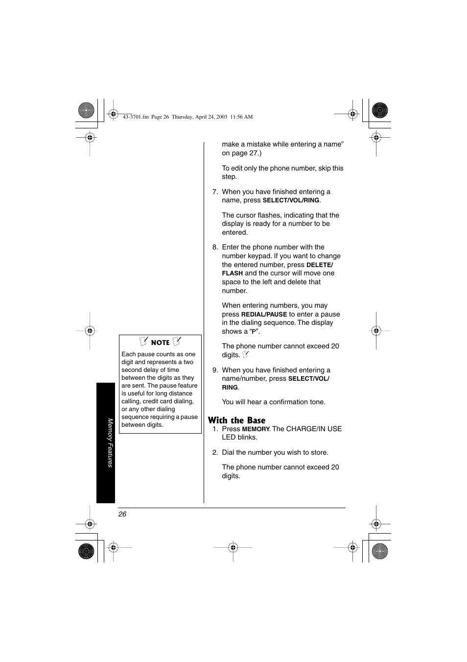 Radio Shack 43-3701 User Manual | Page 26 / 44