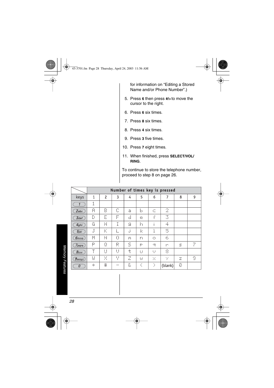 Radio Shack 43-3701 User Manual | Page 28 / 44