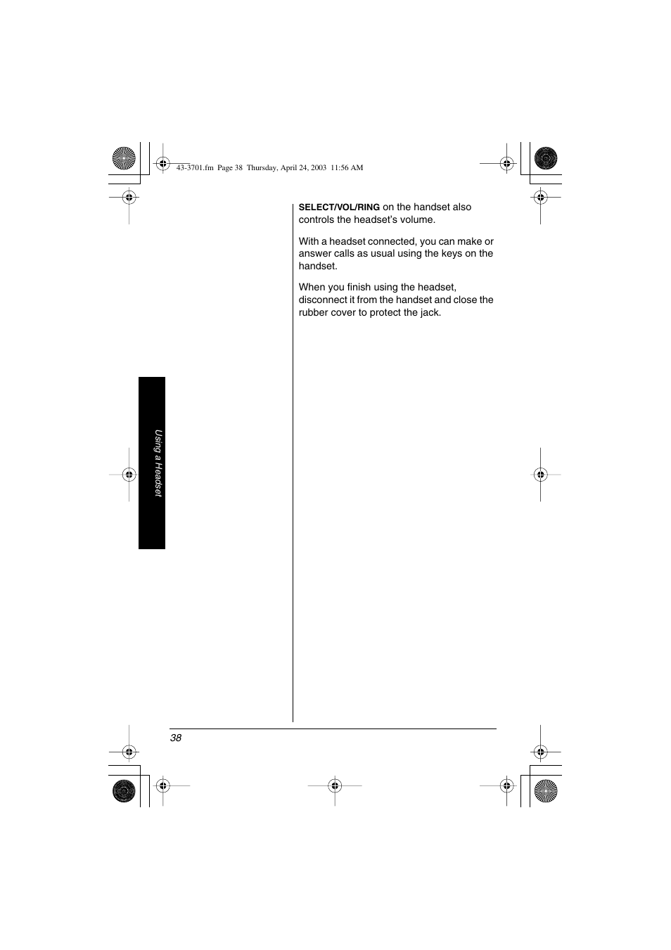 Radio Shack 43-3701 User Manual | Page 38 / 44