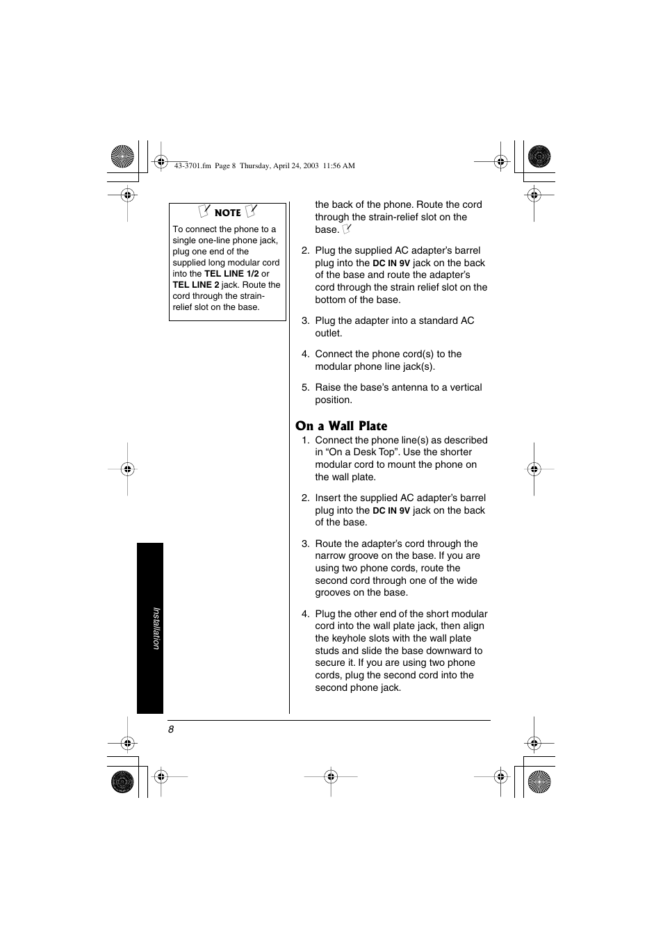 Radio Shack 43-3701 User Manual | Page 8 / 44