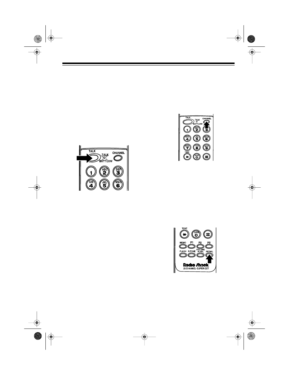 Operation, Making and receiving calls, Selecting the channel | Using redial | Radio Shack ET-547 User Manual | Page 13 / 24