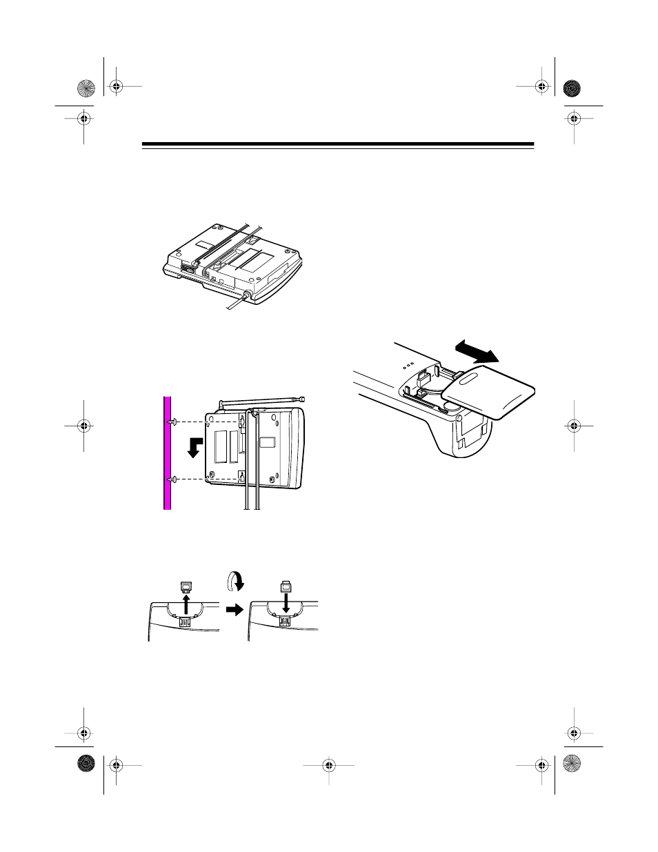 Installing and charging the battery | Radio Shack ET-547 User Manual | Page 9 / 24