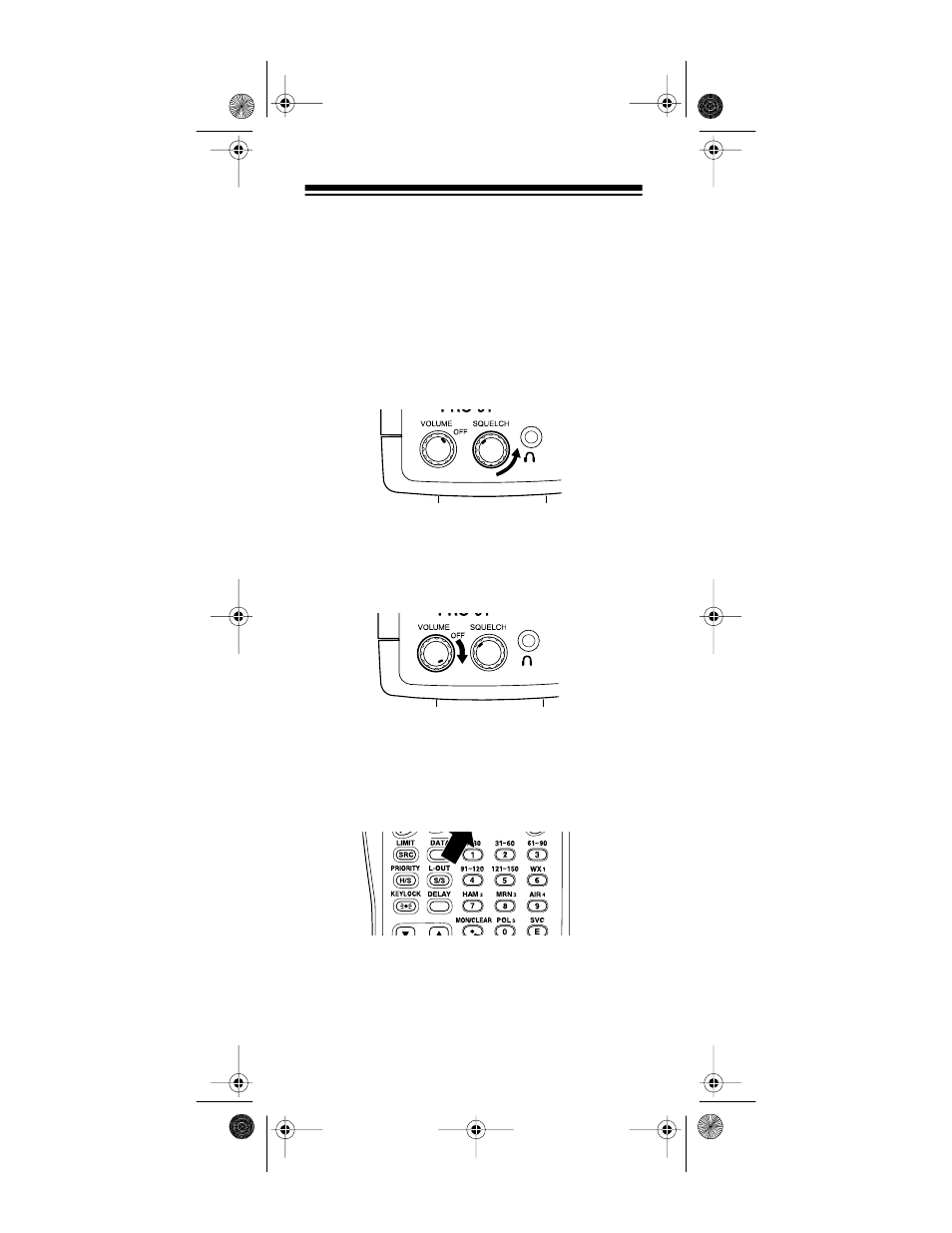 Operation, Turning on the scanner and setting squelch | Radio Shack PRO-91 User Manual | Page 24 / 72