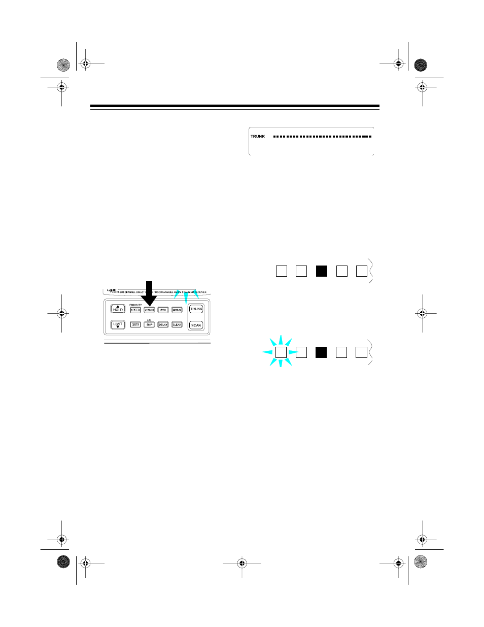 Channel activity indicators | Radio Shack PRO-2050 User Manual | Page 30 / 56