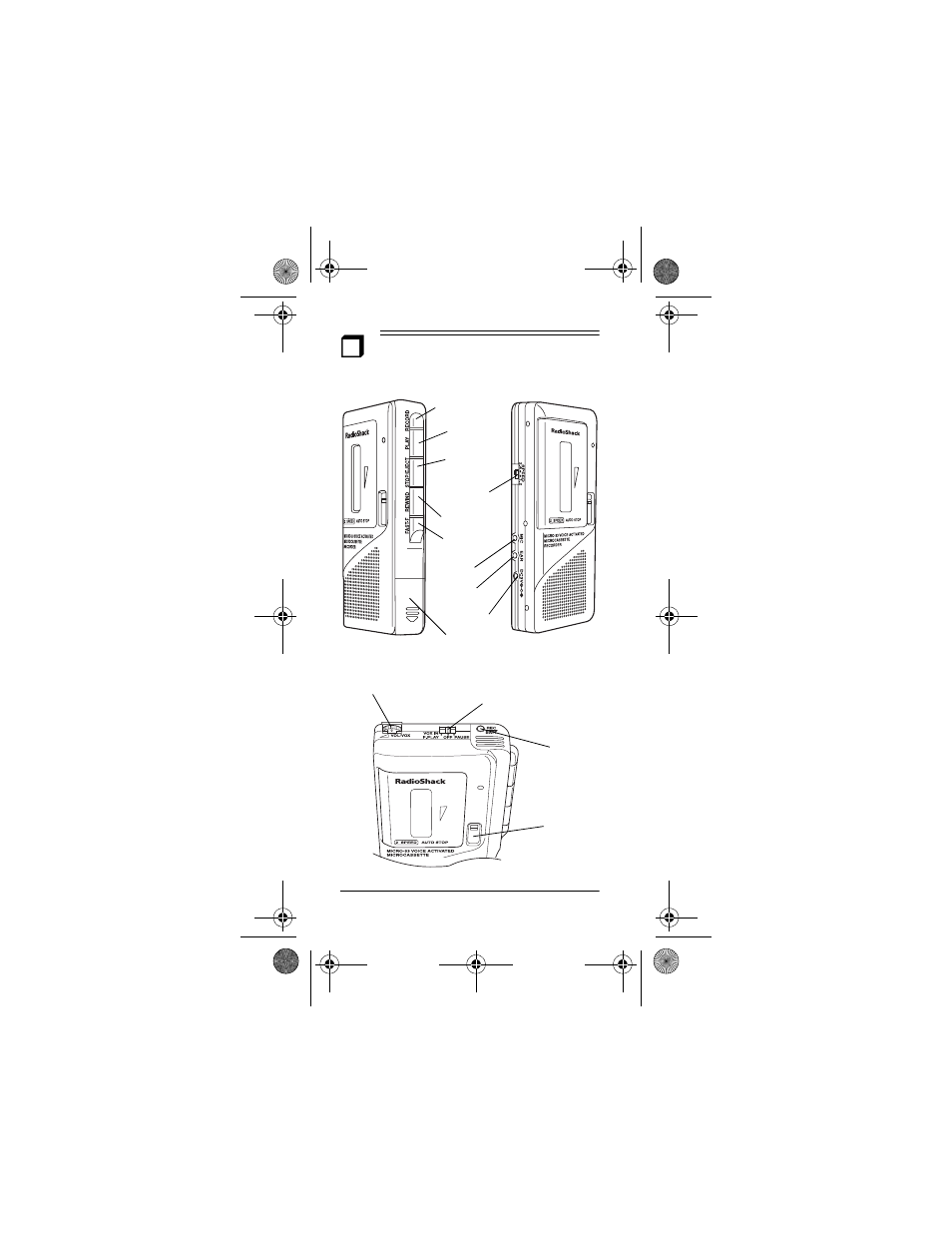 A quick look at your recorder | Radio Shack MICRO-33 User Manual | Page 4 / 20