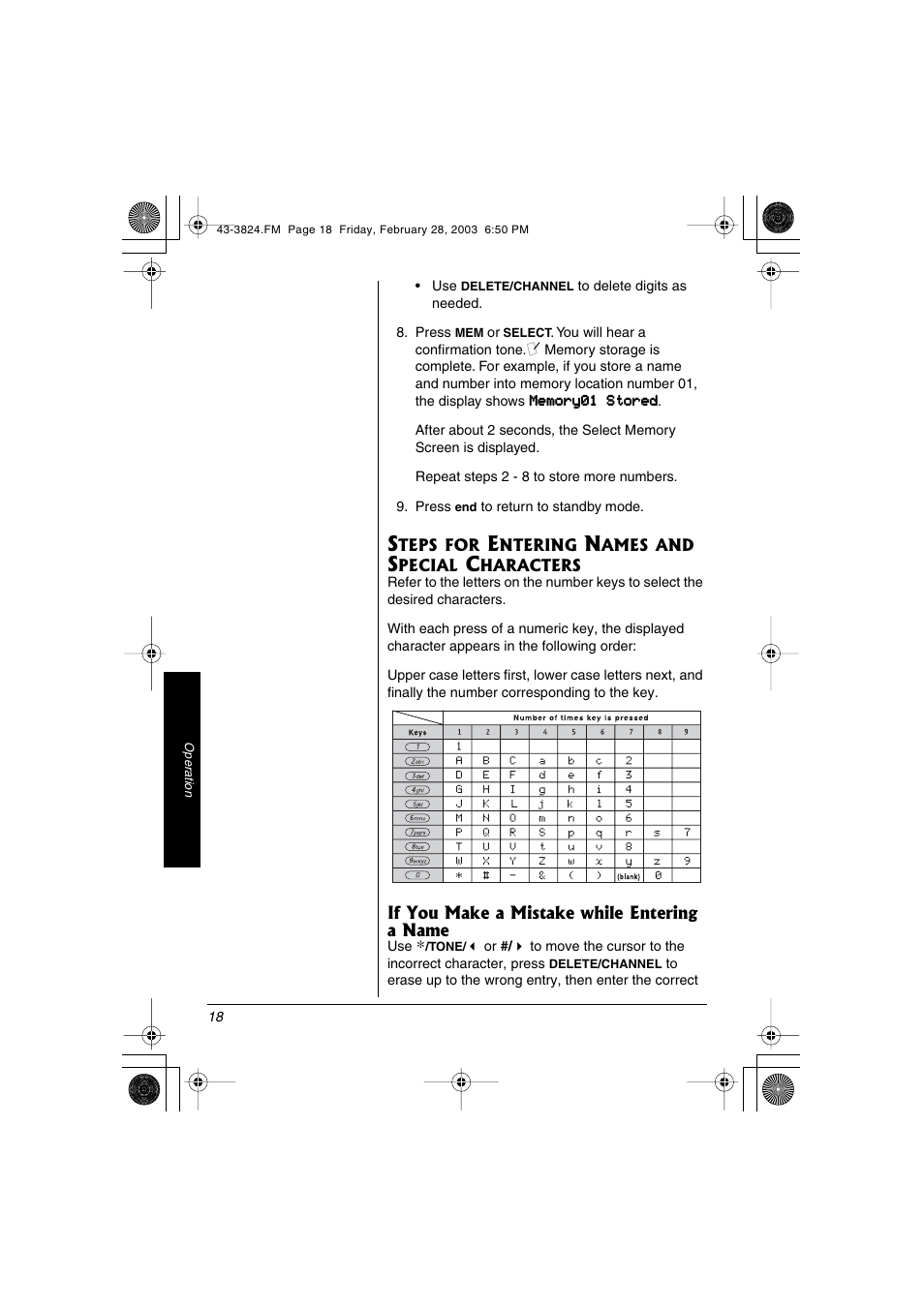 Radio Shack 43-3824 User Manual | Page 18 / 48