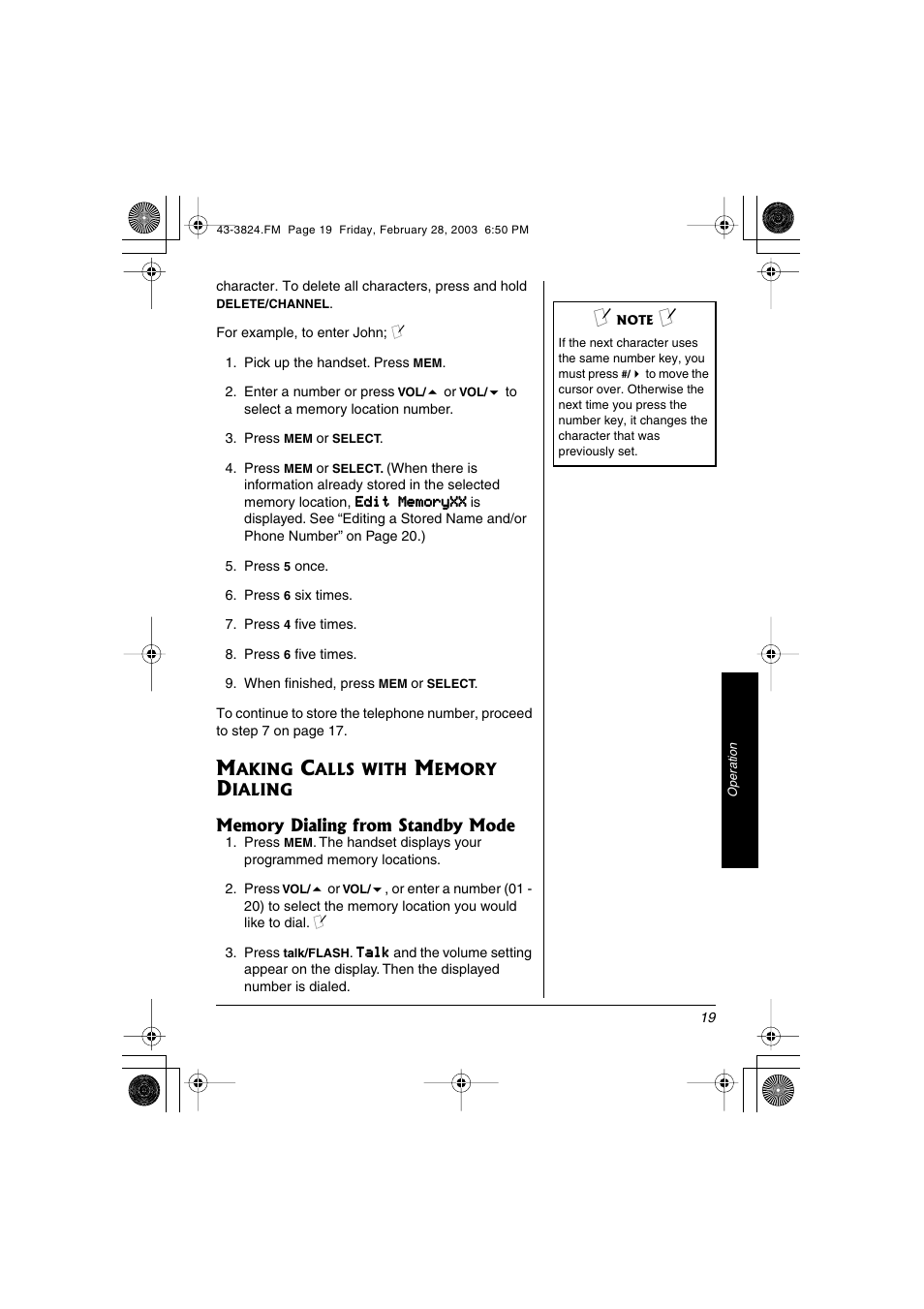 Radio Shack 43-3824 User Manual | Page 19 / 48