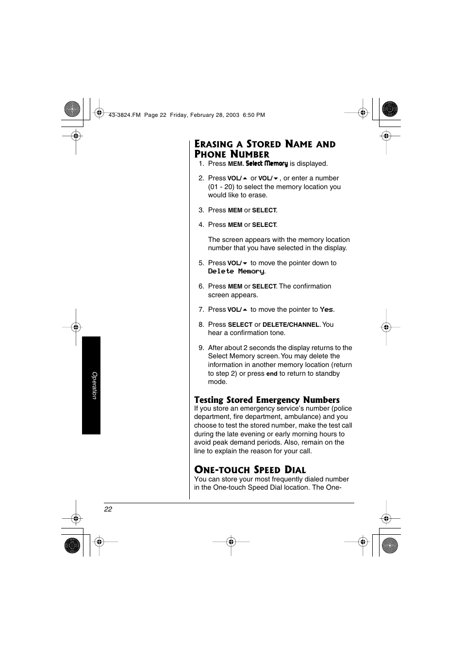 Radio Shack 43-3824 User Manual | Page 22 / 48