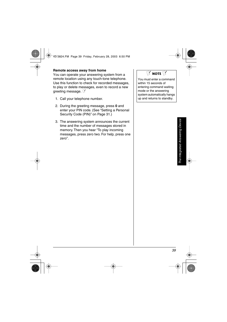 Radio Shack 43-3824 User Manual | Page 39 / 48