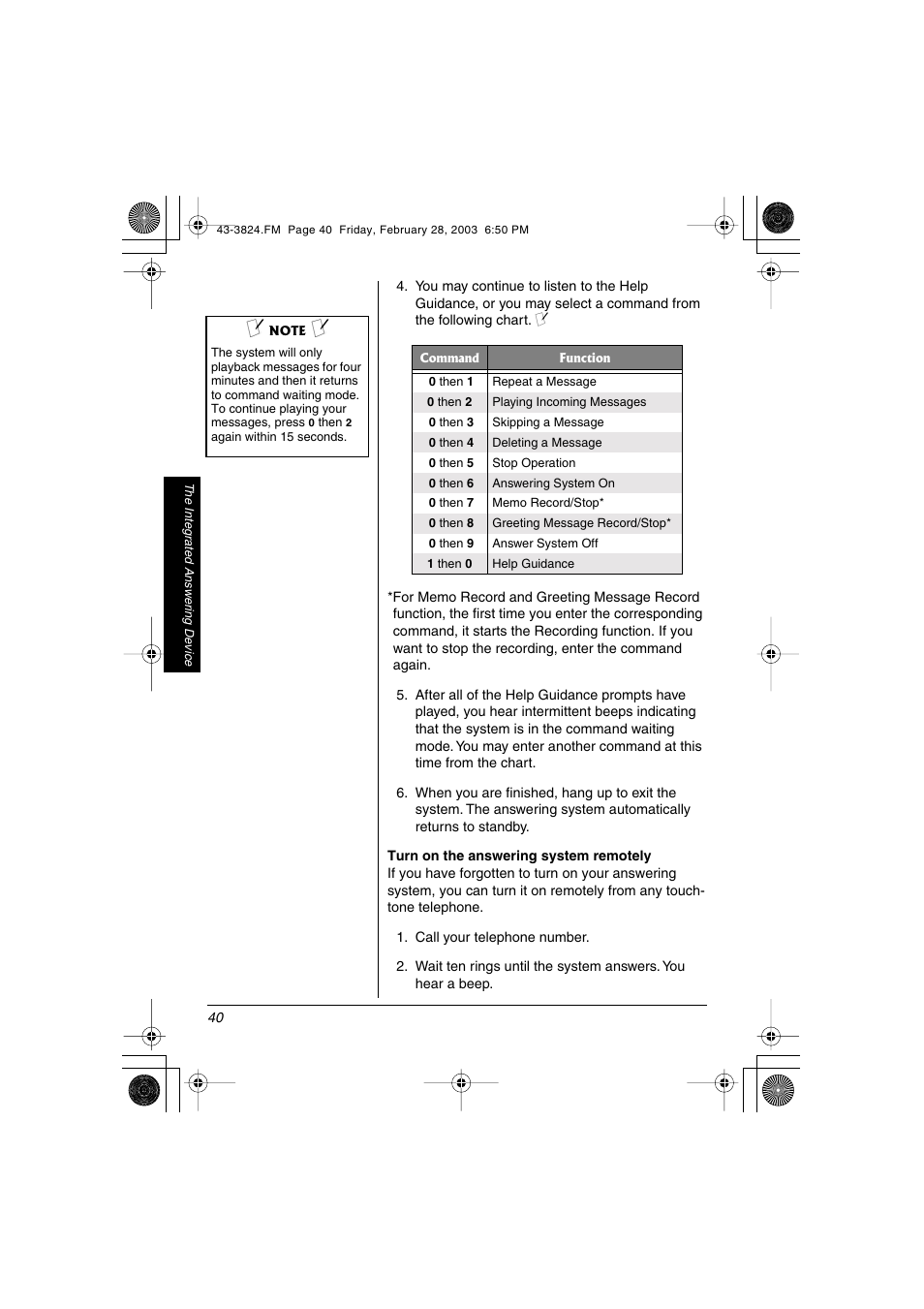 Radio Shack 43-3824 User Manual | Page 40 / 48