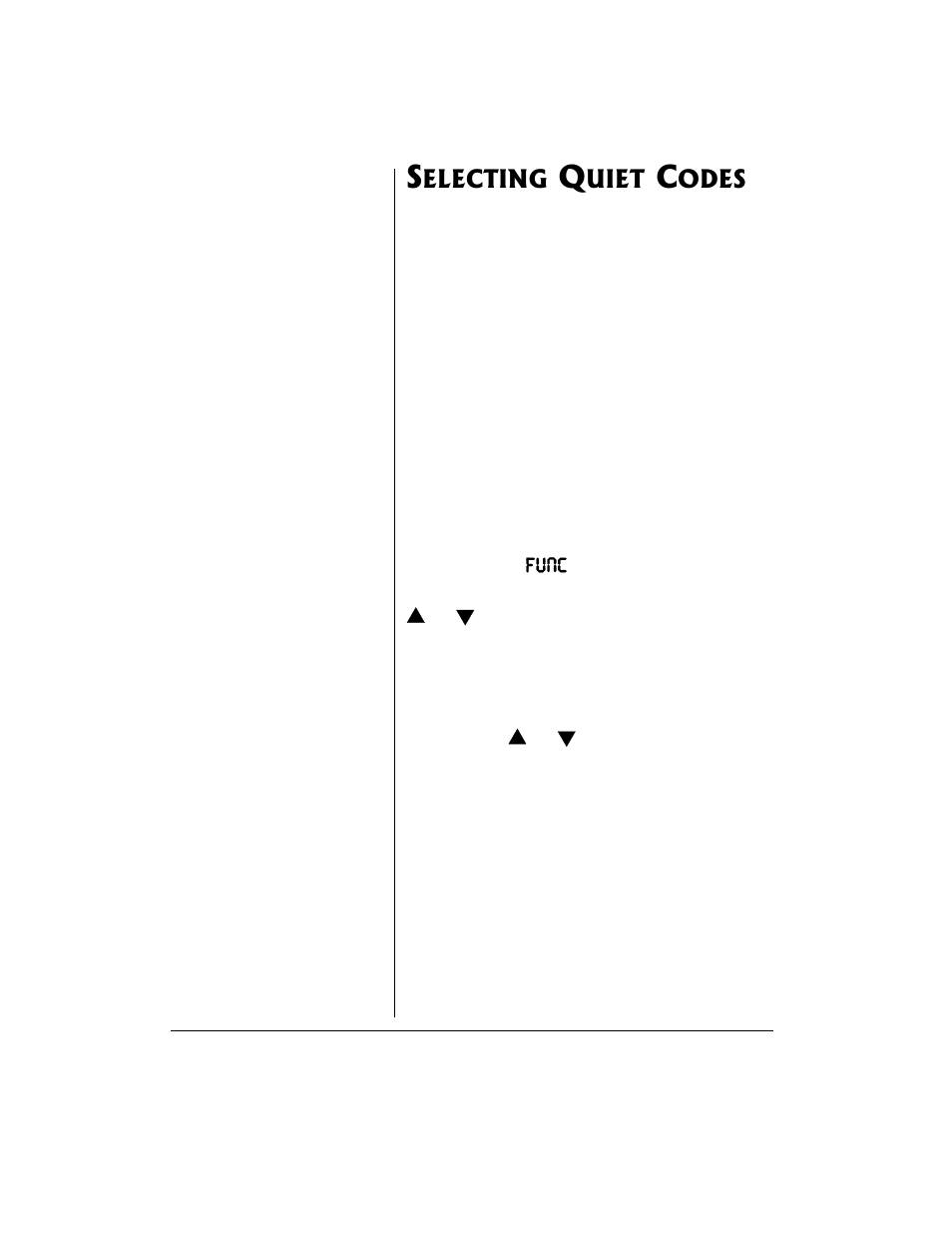 Selecting quiet codes | Radio Shack 21-1904 User Manual | Page 10 / 28