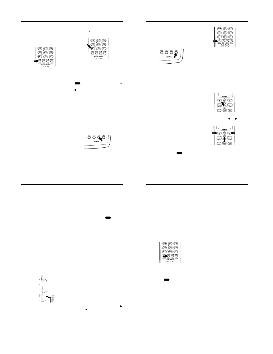 Using flash, Using tone services on a pulse line, Using page and find | Radio Shack TAD-794 User Manual | Page 6 / 11