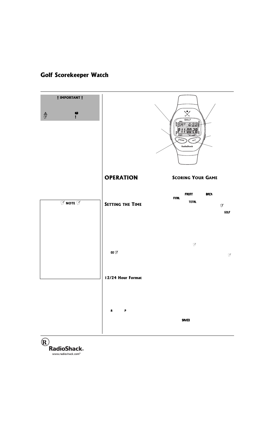 Radio Shack 63-5086 User Manual | 2 pages