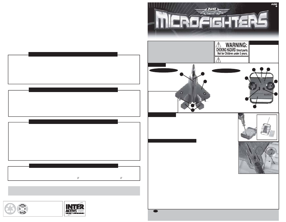 Radio Shack AirRage MicroFighters 60-479 User Manual | 2 pages