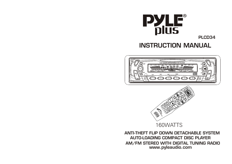 Radio Shack PLCD34 User Manual | 6 pages