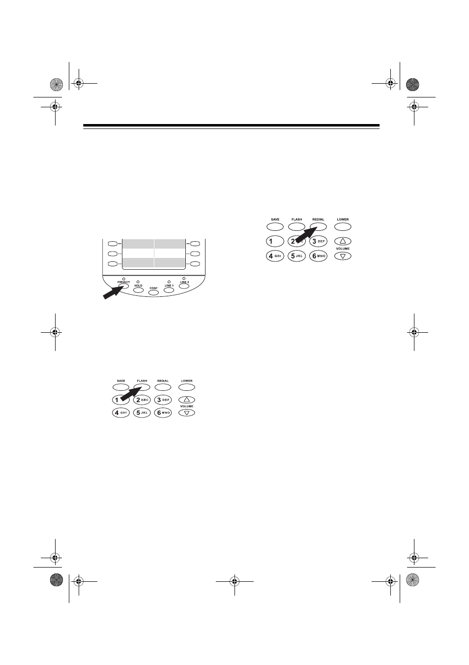 Using privacy, Using flash, Using redial | Conference calling | Radio Shack ET-469 User Manual | Page 14 / 24