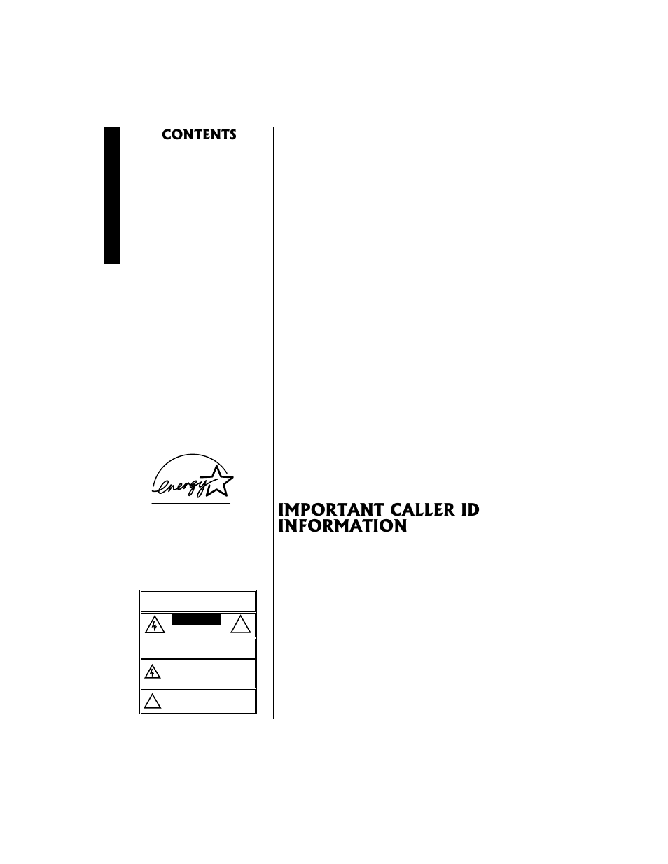 Important caller id information | Radio Shack 43-683 User Manual | Page 2 / 28