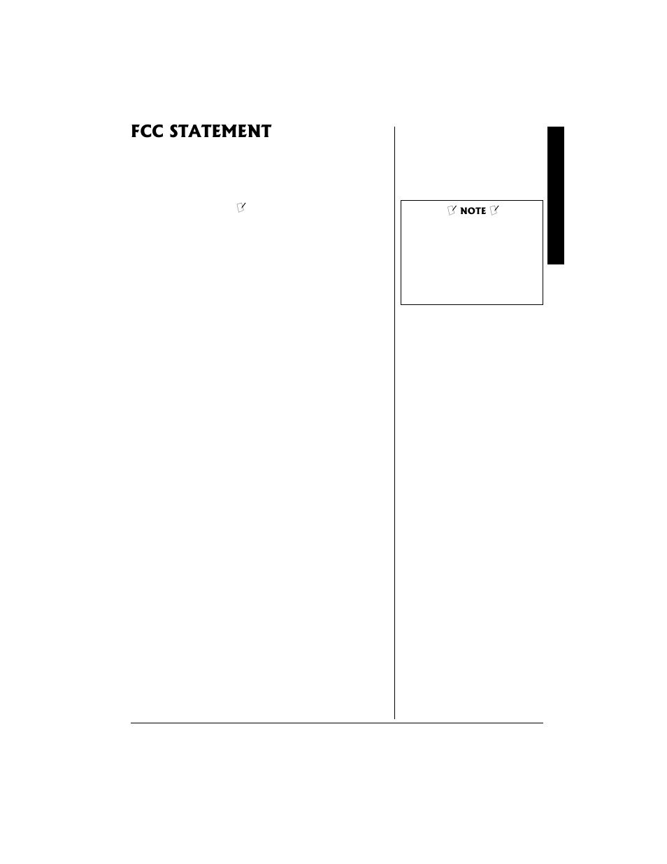 Fcc statement | Radio Shack 43-683 User Manual | Page 27 / 28