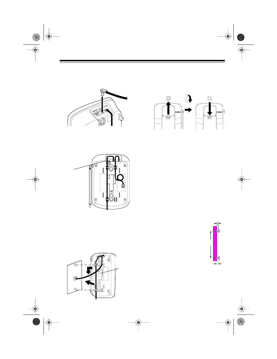 Mounting the base directly on the wall | Radio Shack 43-1090 User Manual | Page 7 / 24