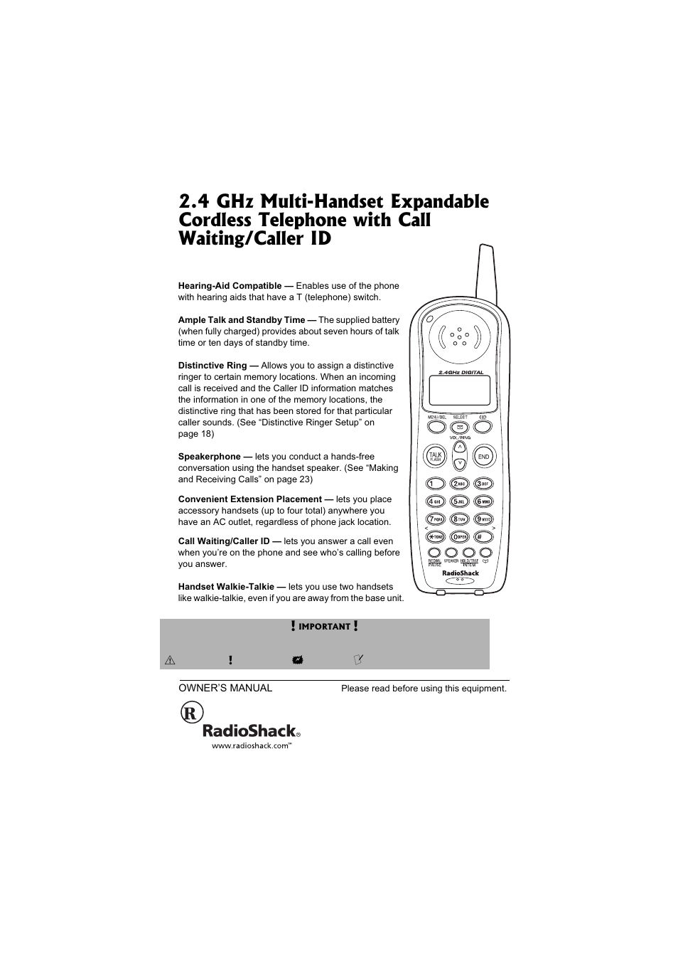 Radio Shack 43-3570 User Manual | 49 pages