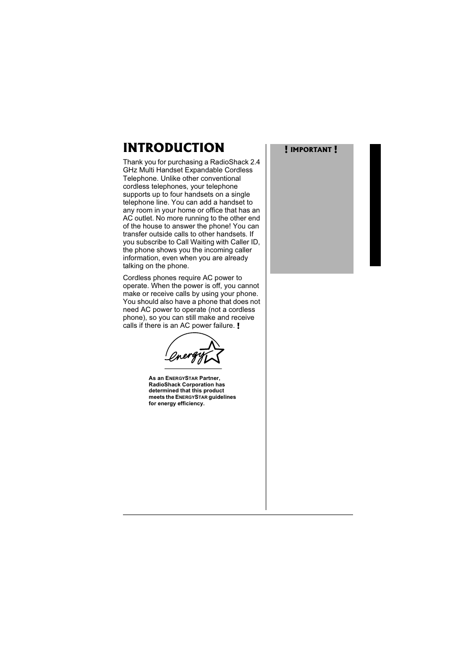 Introduction | Radio Shack 43-3570 User Manual | Page 3 / 49