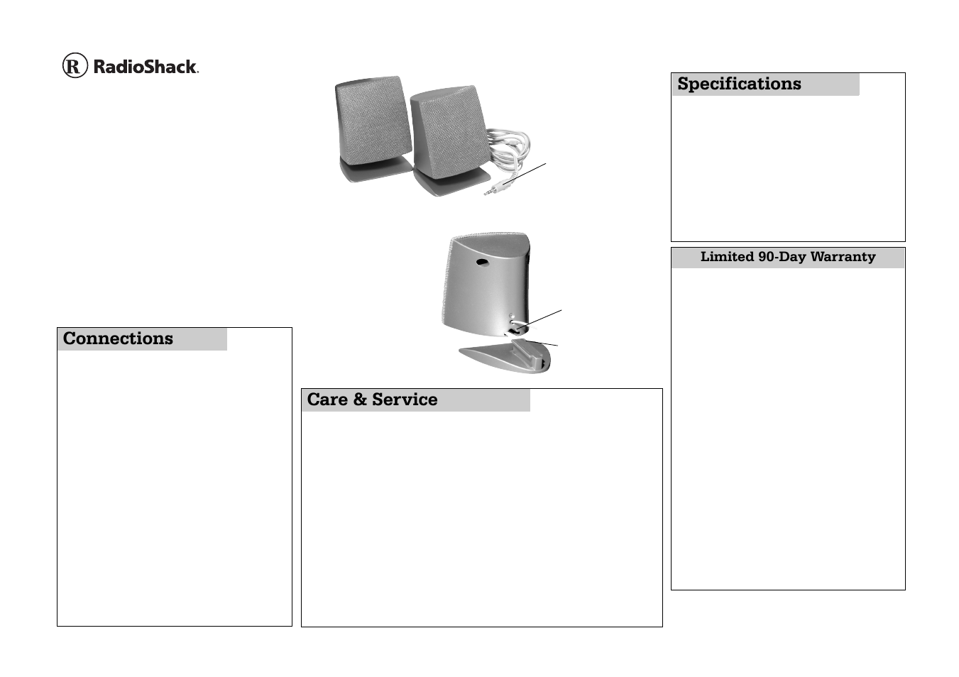 Radio Shack 40-1442 User Manual | 1 page