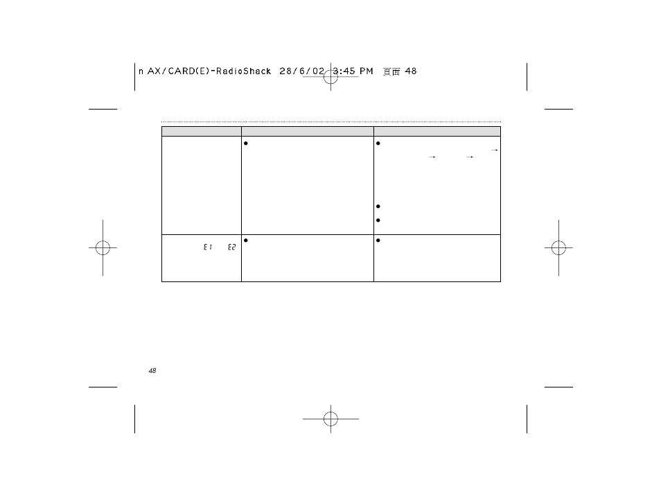 Radio Shack B-020405 User Manual | Page 48 / 52