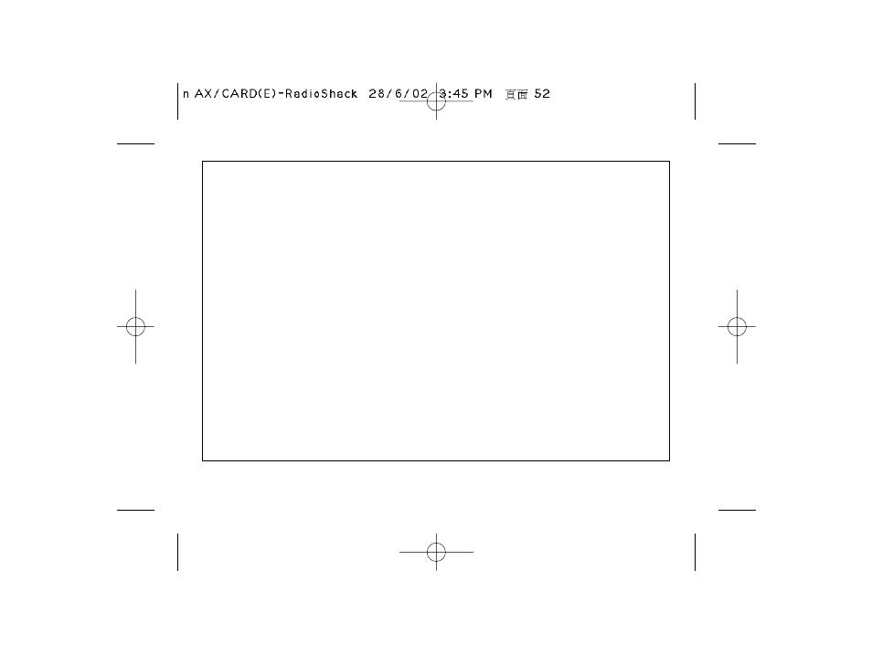 Radio Shack B-020405 User Manual | Page 52 / 52
