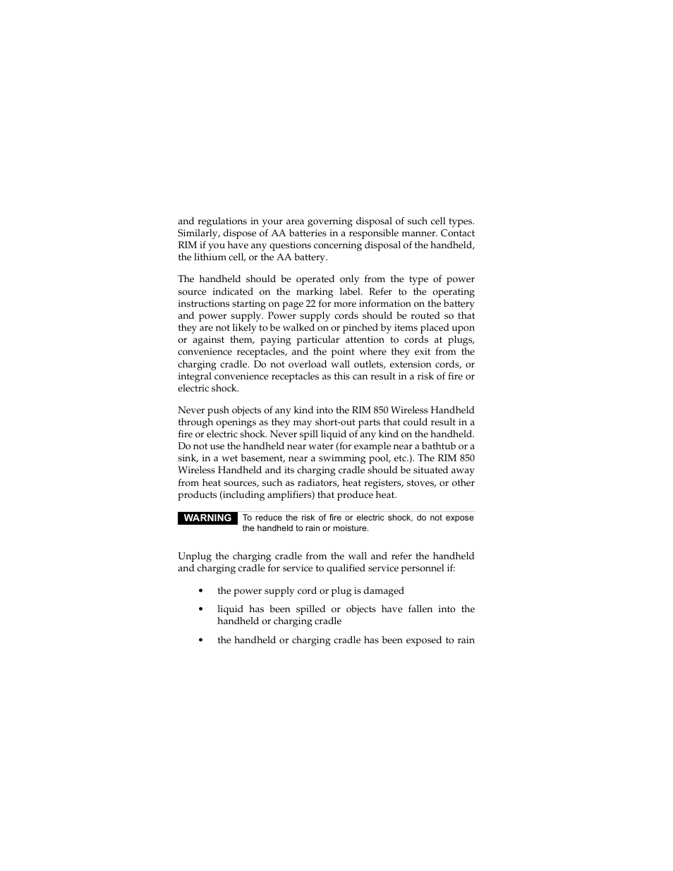 Radio Shack RIM 850 User Manual | Page 11 / 204