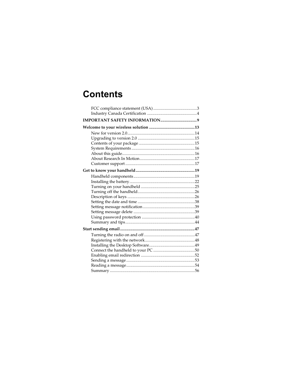 Radio Shack RIM 850 User Manual | Page 5 / 204