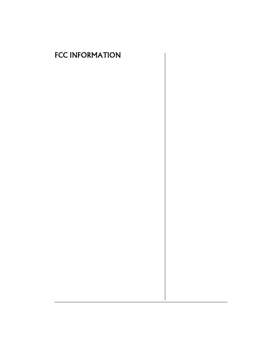 Fcc information | Radio Shack TRC521 CB User Manual | Page 13 / 16