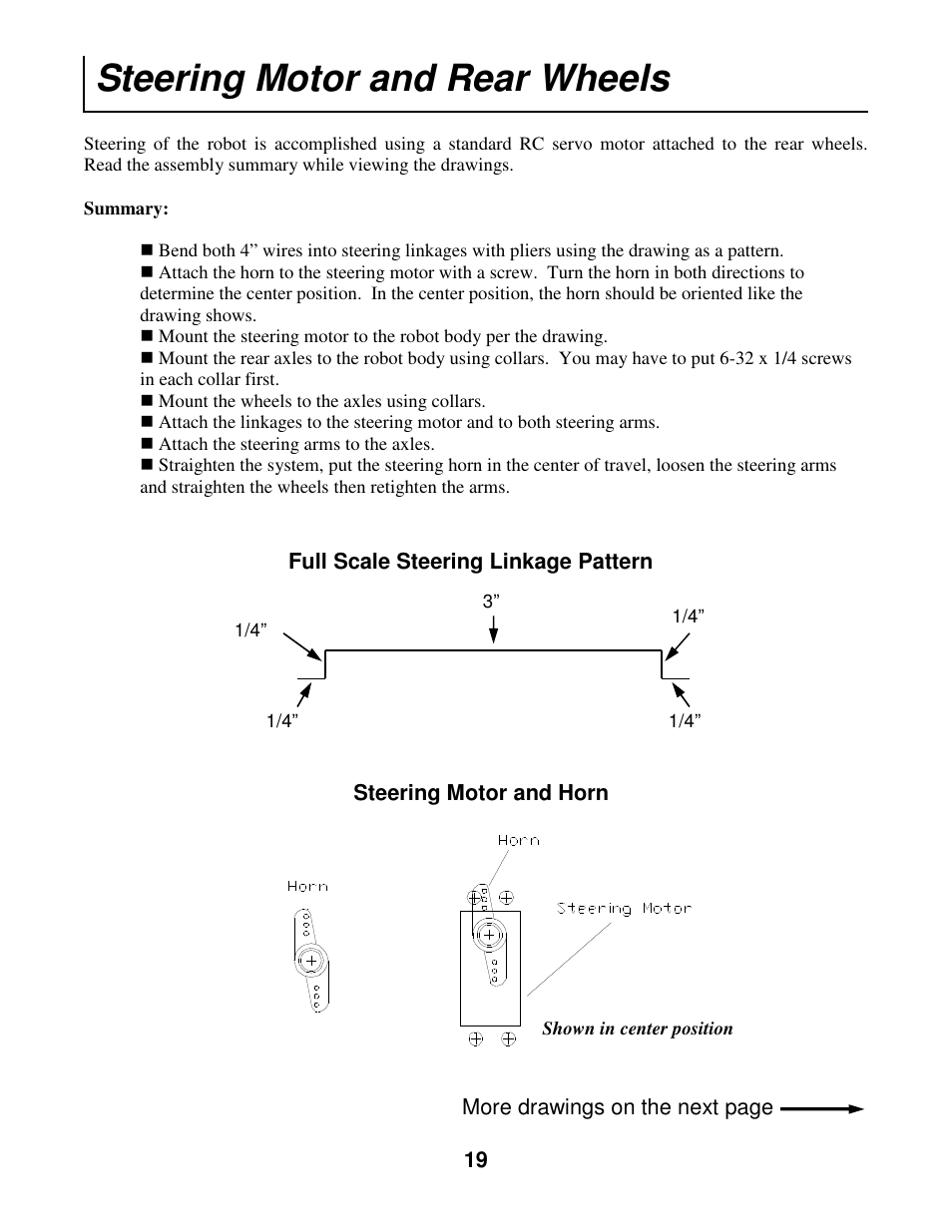 Steering motor and rear wheels | Radio Shack Mobile Robot User Manual | Page 22 / 54