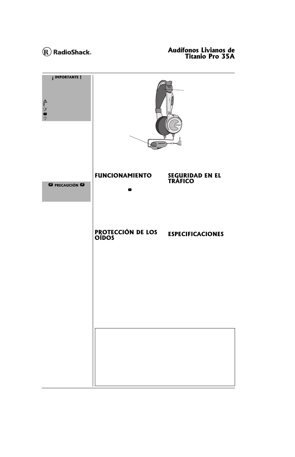 Wfèhqpqu".kxkcpqu"fg 6kvcpkq"2tq"57 | Radio Shack PRO 35A User Manual | Page 2 / 2