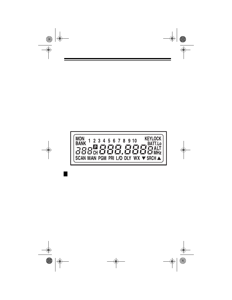 A look at the display | Radio Shack PRO-76 User Manual | Page 19 / 48