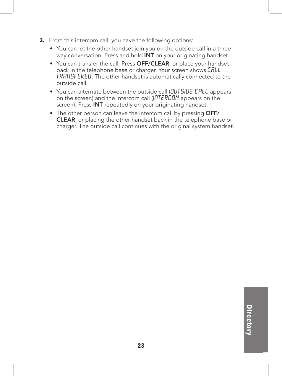 Dire ct or y | Radio Shack 43-329 User Manual | Page 23 / 56