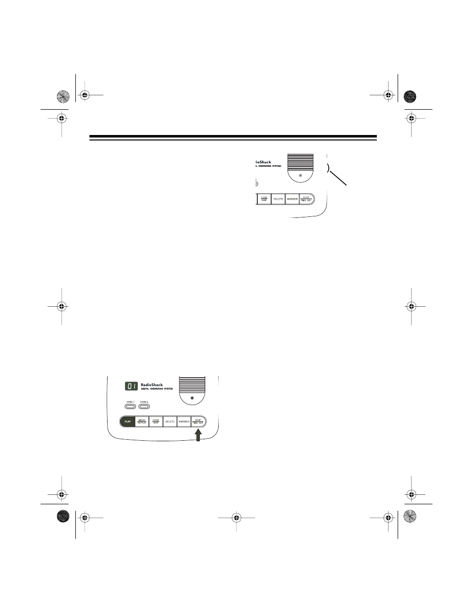 Preparation, Setting the day and time | Radio Shack TAD-1024 User Manual | Page 8 / 24