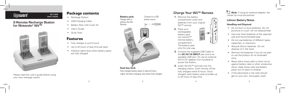 Radio Shack Gigaware 26-1429 User Manual | 2 pages