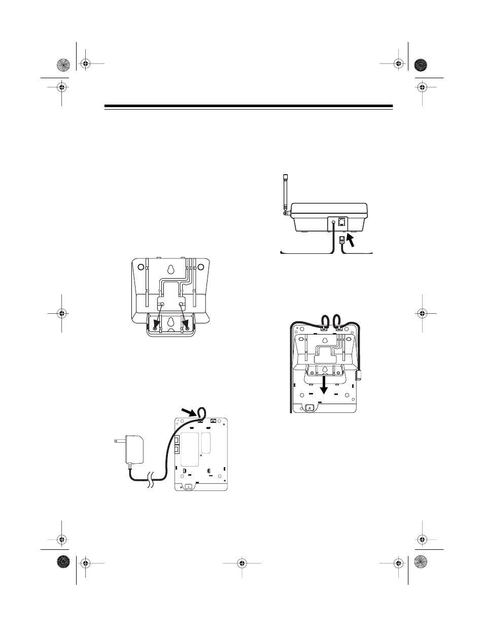 Mounting the base on a wall, Mounting on a wall plate | Radio Shack ET-908 User Manual | Page 7 / 28