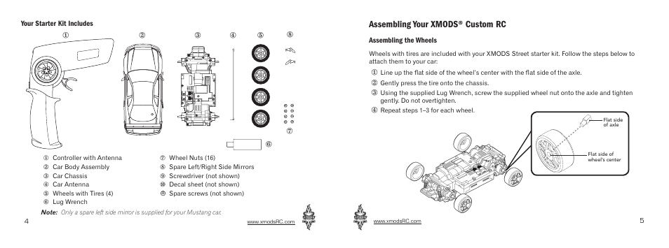 Assembling your xmods® custom rc | Radio Shack Xmods 60-391 User Manual | Page 3 / 11