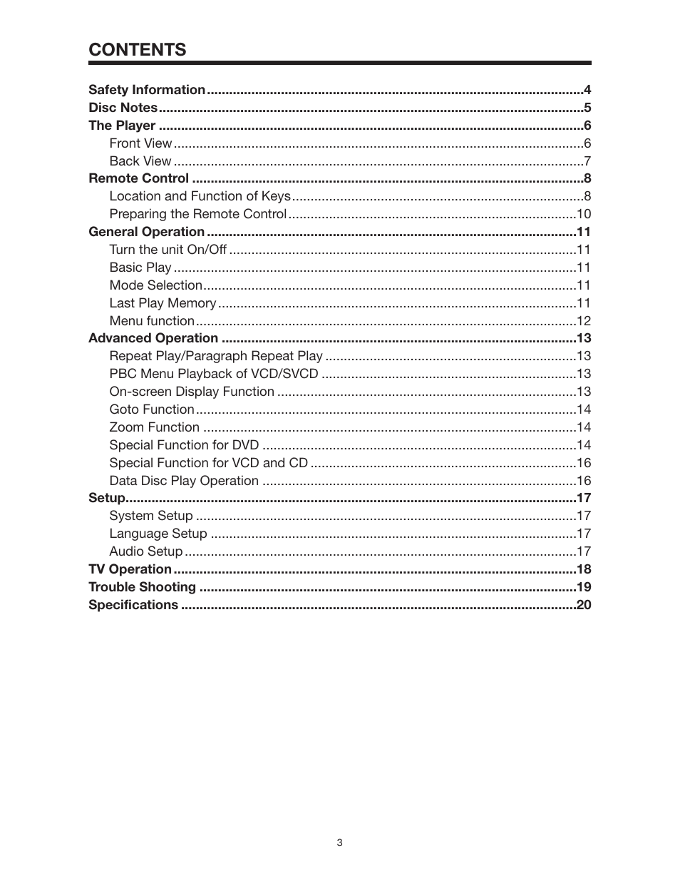 Radio Shack PLTD145 User Manual | Page 3 / 20