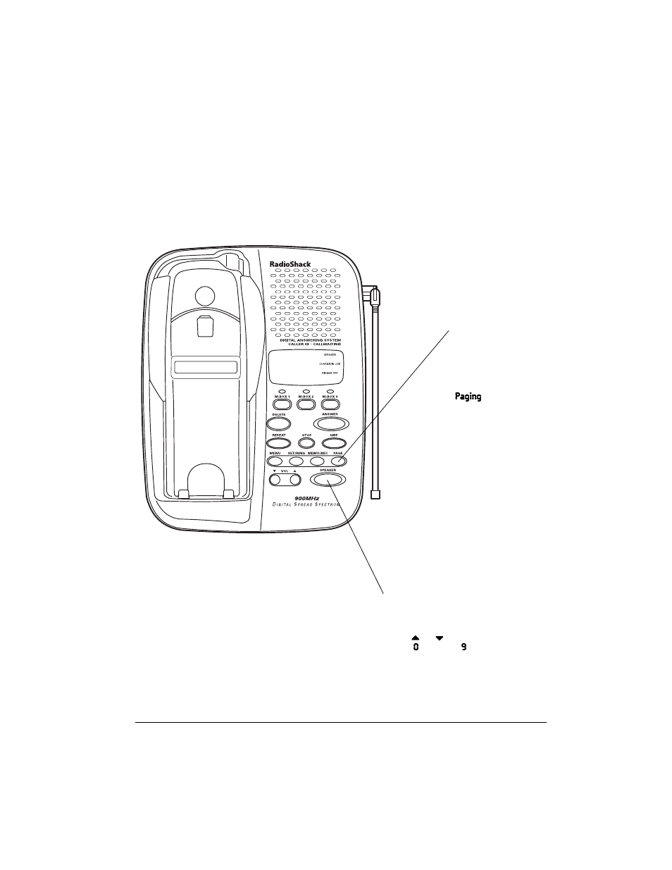 A quick look at the base | Radio Shack 900 MHz Digital Spread Spectrum Cordless Phone with Digital Answerer and Caller ID/Call Waiting Deluxe User Manual | Page 15 / 32