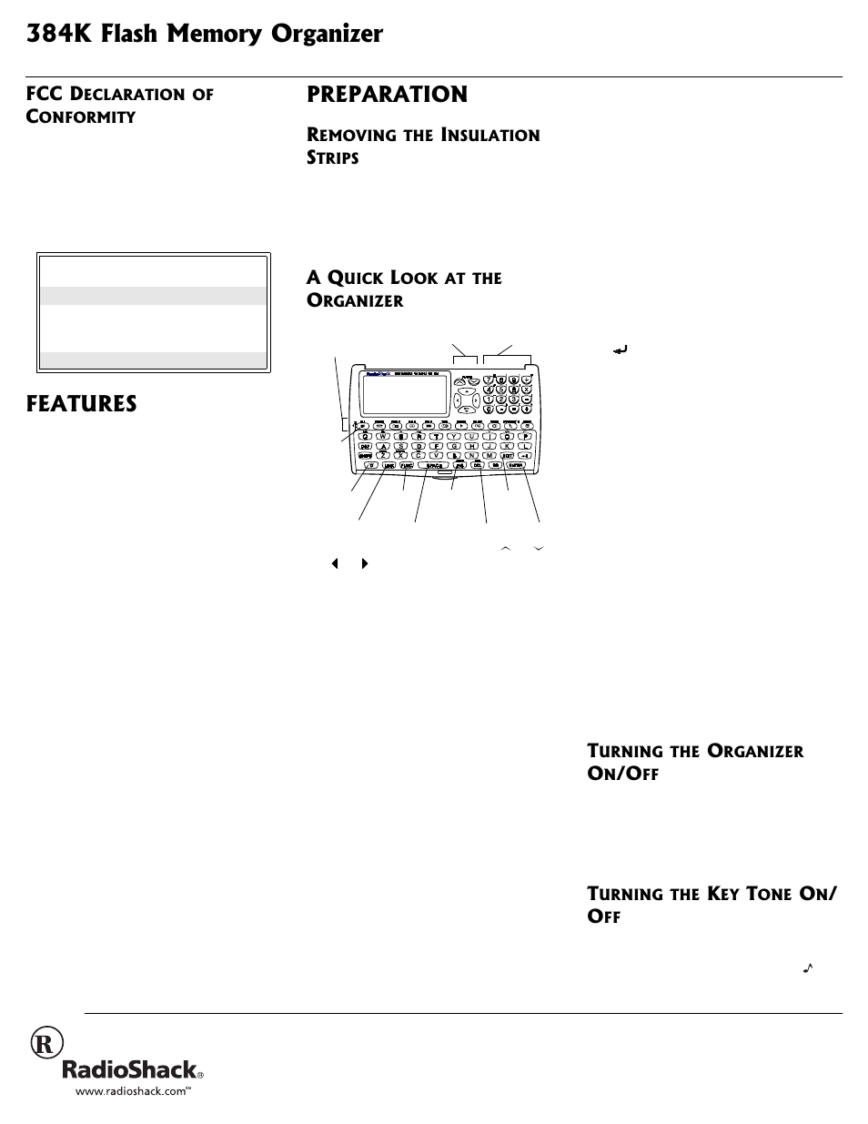 Radio Shack 65-717 User Manual | 7 pages