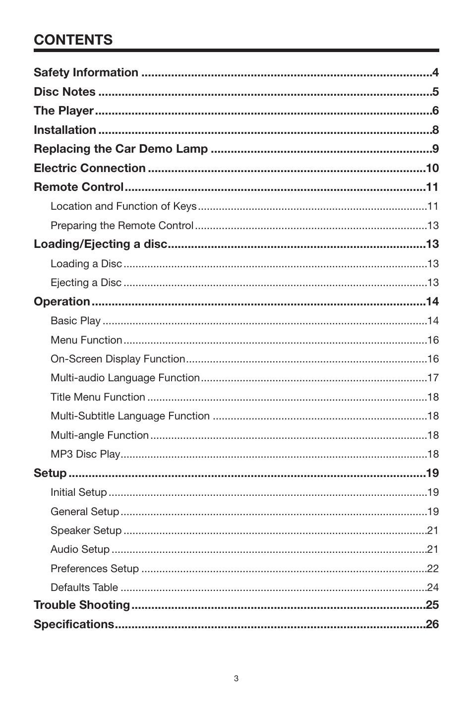 Radio Shack PLRDVD7 User Manual | Page 3 / 28