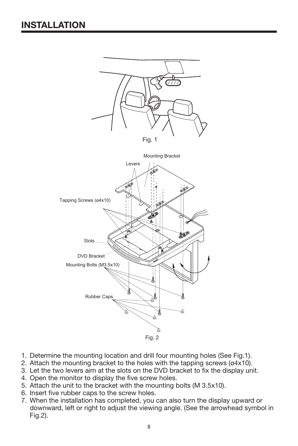 Installation | Radio Shack PLRDVD7 User Manual | Page 8 / 28